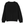 Plain back of the Black Saucisse Colour Me Dachshund unisex sweater, with no back print.