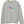 Front view of the Moon Grey Heather Saucisse Colour Me Dachshund unisex sweater, with a compact colourful striped dachshund print and white Saucisse signature.