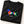 Black Saucisse Colour Me Dachshund unisex T-shirt folded to show the colourful striped dachshund front print and white Saucisse signature.