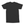 Plain back of the Black Saucisse Colour Me Dachshund unisex T-shirt, with no back print.