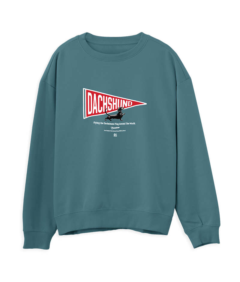Saucisse - Flying the Dachshund Flag Worldwide - Sweater