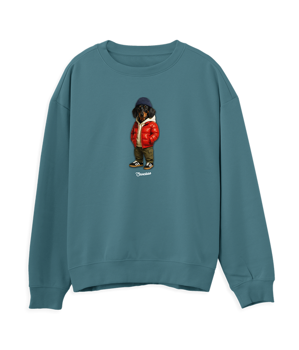 Saucisse - Short Haired Red Puffer - Sweater
