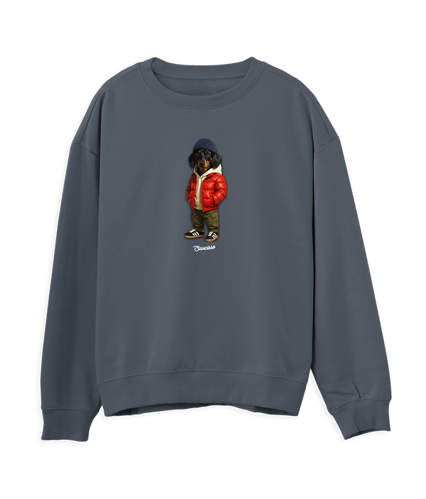 Saucisse - Short Haired Red Puffer - Sweater