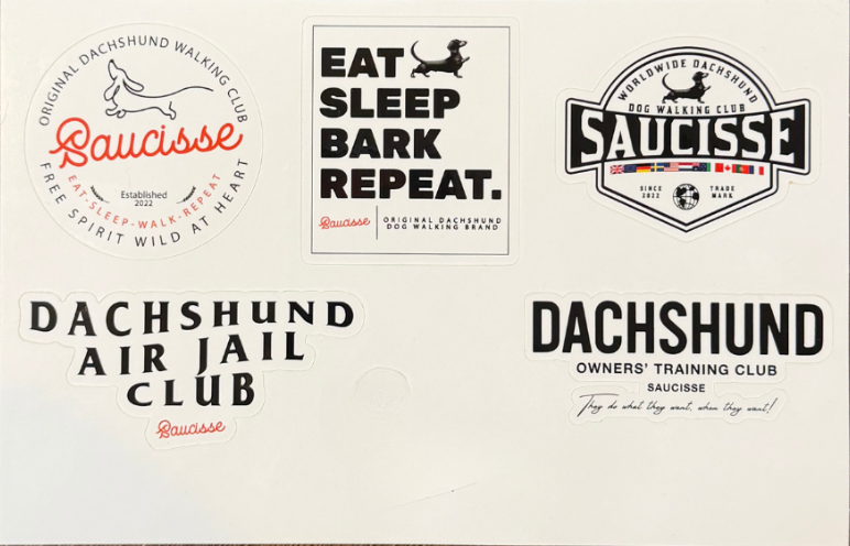 Saucisse - Sticker Pack With 6 Logos Designs