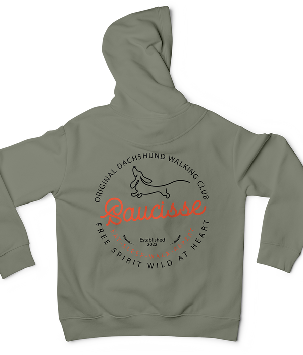 Saucisse Dog Walking Club Logo Unisex Hoodie