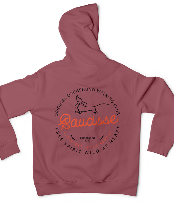 Saucisse Dog Walking Club Logo Unisex Hoodie