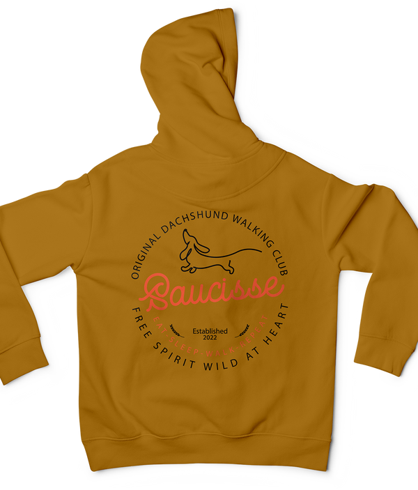 Saucisse Dog Walking Club Logo Unisex Hoodie