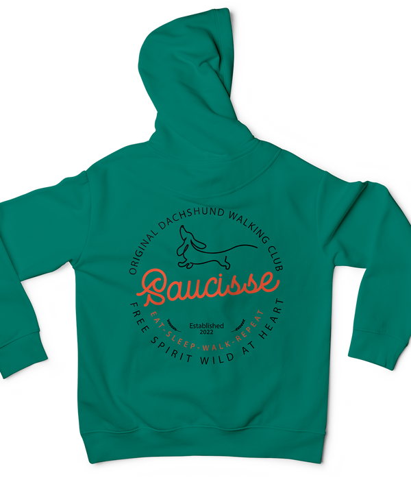 Saucisse Dog Walking Club Logo Unisex Hoodie