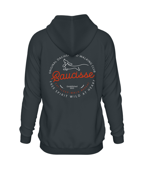 New Saucisse Dog Walking Club Logo - Zipped Hoodie