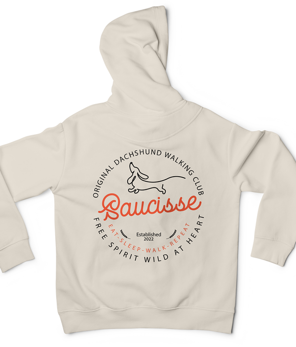 Saucisse Dog Walking Club Logo Unisex Hoodie