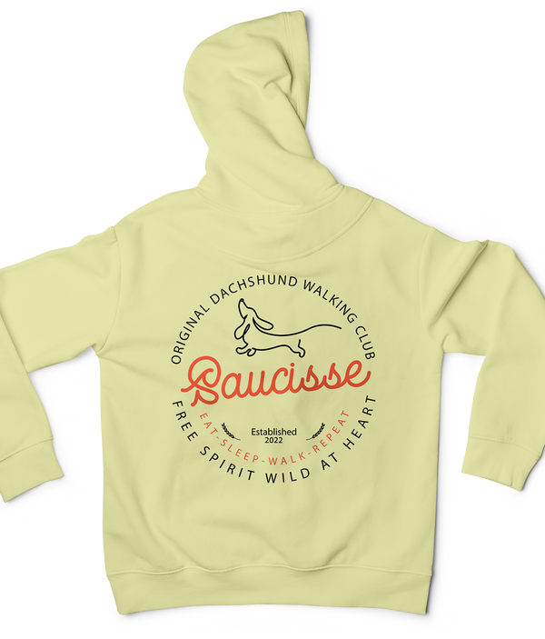 Saucisse Dog Walking Club Logo Unisex Hoodie