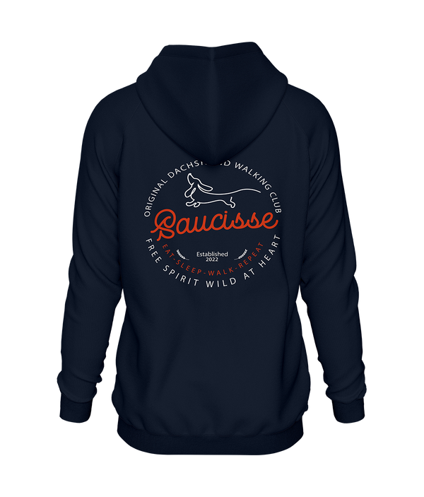 New Saucisse Dog Walking Club Logo - Zipped Hoodie