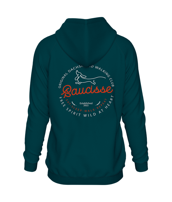 New Saucisse Dog Walking Club Logo - Zipped Hoodie