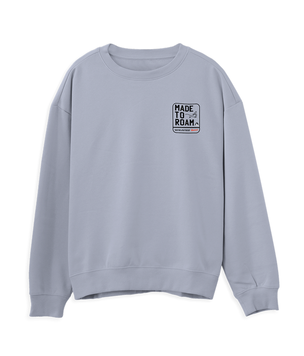 Made to Roam sweater - Serene Blue - front