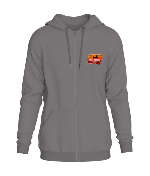 NEW Saucisse - Original Wirehaired Design - Unisex Zip Hoodie