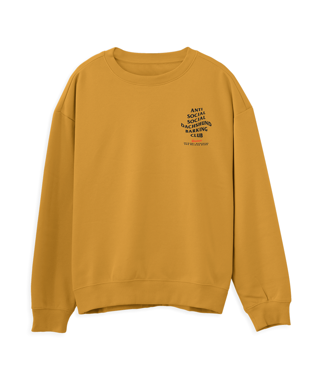 Anti social social club top yellow hoodie