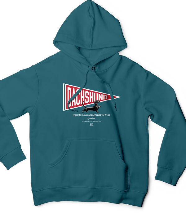 NEW - Saucisse - Flying the Dachshund Flag Around the World