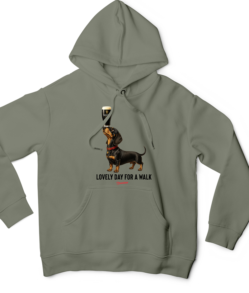 Saucisse - Lovely Day For  Walk - Unisex Hoodie