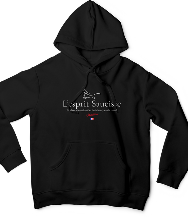 L'esprit Saucisse - For those that walk with a Dachshund not the crowd - Hoodie