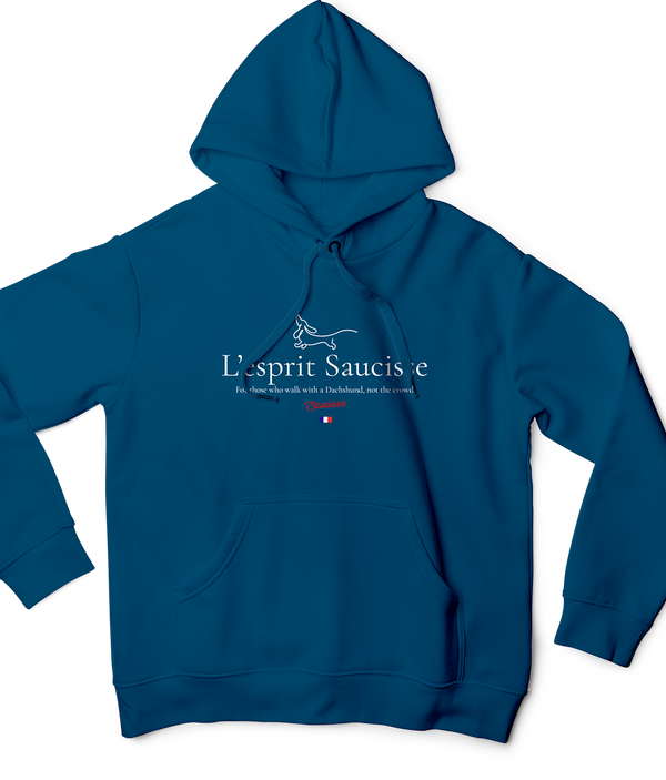 L'esprit Saucisse - For those that walk with a Dachshund not the crowd - Hoodie
