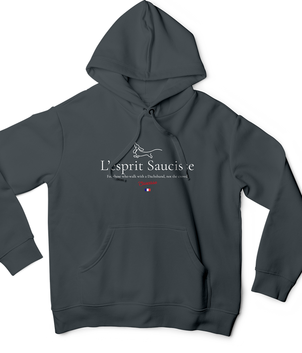 L'esprit Saucisse - For those that walk with a Dachshund not the crowd - Hoodie