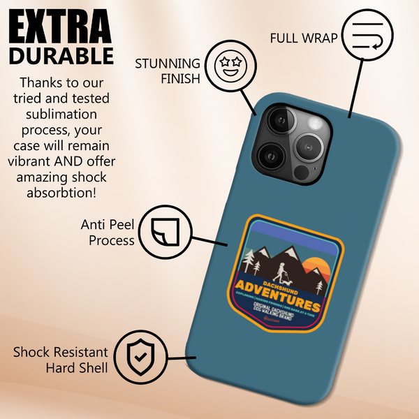 Saucisse Dachshund Adventures - High Gloss Slim Phonecase