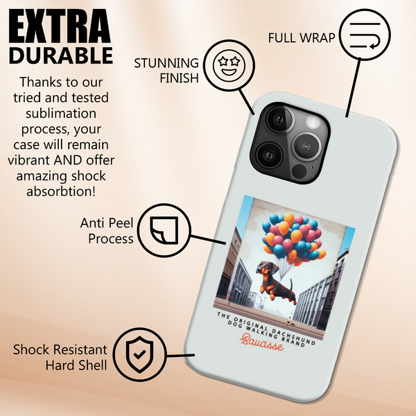 Saucisse Fly High Dachshund - High Gloss Slim Phonecase