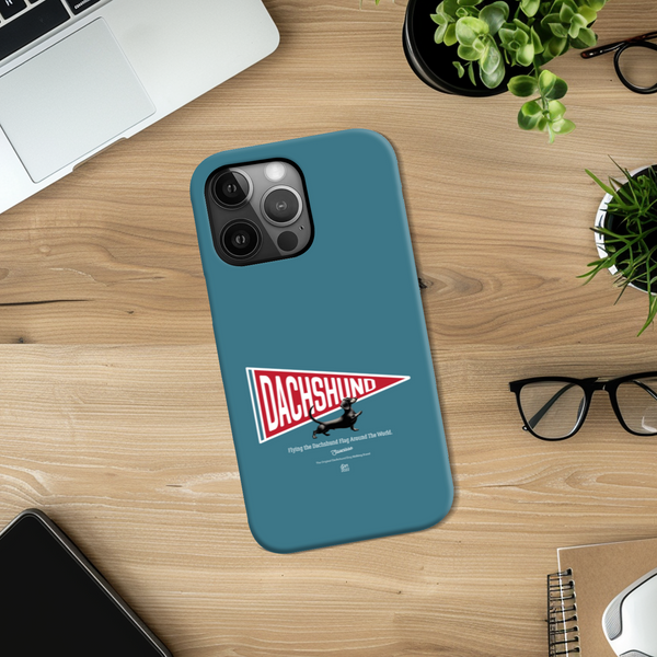 Saucisse - Flying the Dachshund Flag Around The World - High Gloss Phone Case