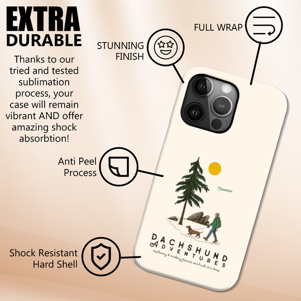 NEW - Dachshund Adventures - High Gloss Phone Case