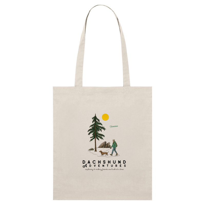 New - Dachshund Adventures - Small Tote Bag