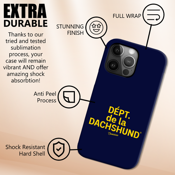 Saucisse - Dépt. de la Dachshund - High Gloss Phone case