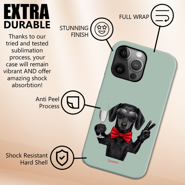 Saucisse - Dachshund Attitude - Short haired High Gloss Phone Case