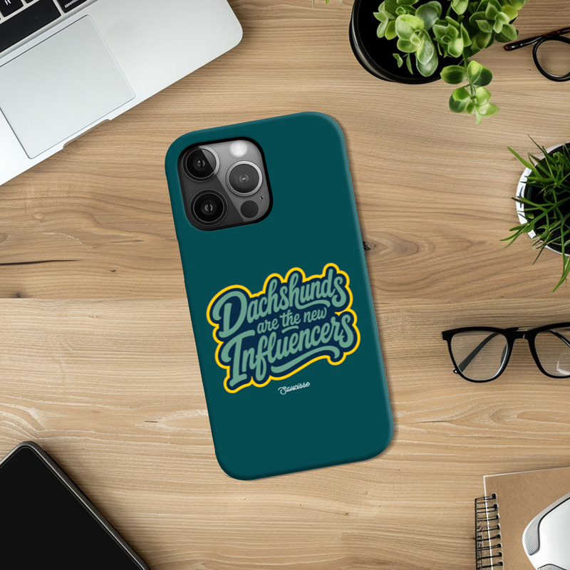 Saucisse - Dachshunds are the new influencers - High Gloss Phone Case