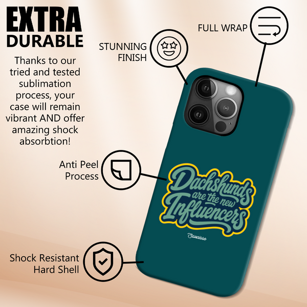 Saucisse - Dachshunds are the new influencers - High Gloss Phone Case