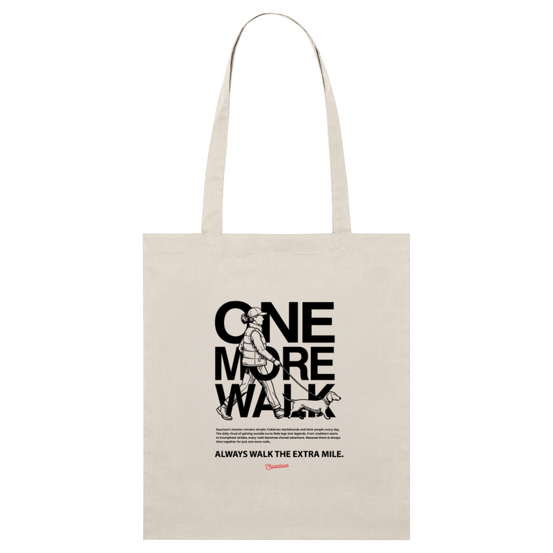 Saucisse - One More Walk - Small Tote Bag