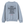 Aquamarine Saucisse I Like Dachshunds More Than People unisex sweater, rear view with centred outline lettering and a red signature.