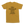 Ochre Saucisse I Like Dachshunds More Than People unisex T-shirt, rear view with centred outline lettering and red Saucisse signature, raised slightly towards the shoulders.