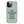 Saucisse sage-green phone case for iPhone 13 Pro Max, with “I like dachshunds more than people” lettering and a red signature.