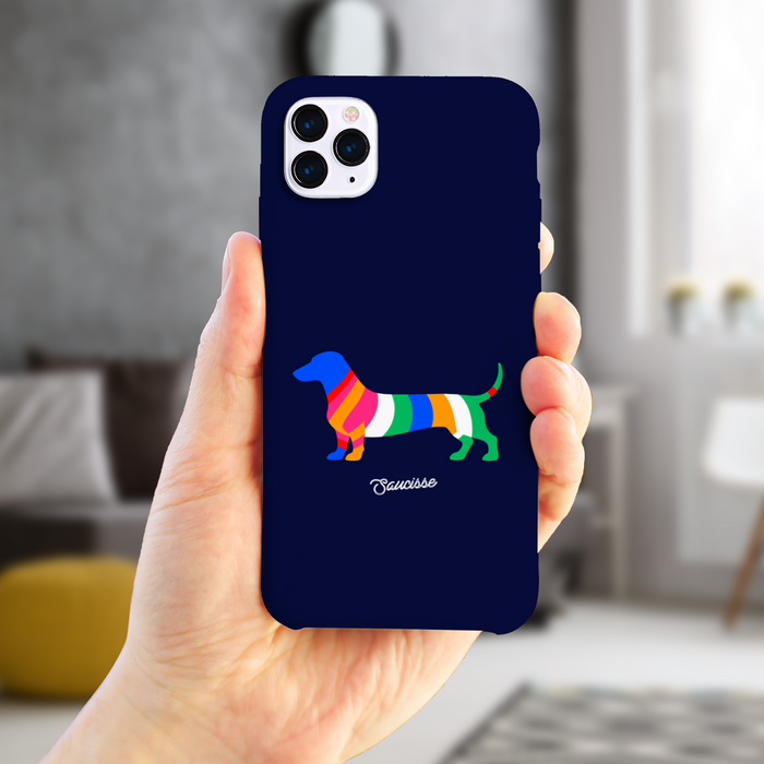 Colour Me Dachshund - High Gloss Phone Case