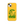 Saucisse yellow case with green dachshund artwork and Slow Walks Coffee Club lettering, showing the printed back and model-specific camera opening.
