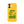 Saucisse yellow case with green dachshund artwork and Slow Walks Coffee Club lettering, showing the printed back and model-specific camera opening.