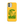 Saucisse yellow case with green dachshund artwork and Slow Walks Coffee Club lettering, showing the printed back and model-specific camera opening.