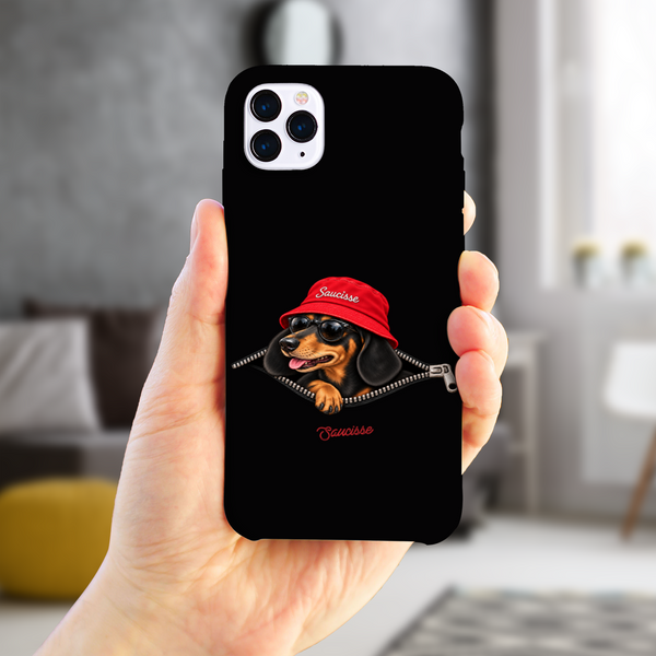 Saucisse Unzipped - Short Haired - High Gloss Phone Case