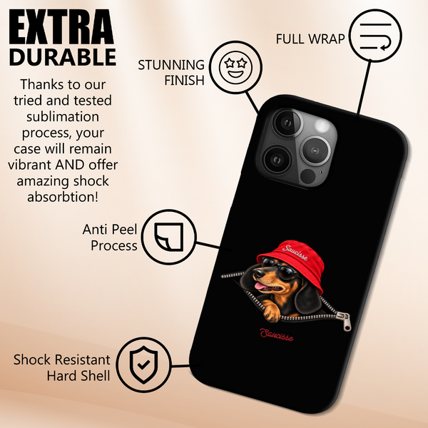 Saucisse Unzipped - Short Haired - High Gloss Phone Case