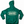 Saucisse - Dachshund Apparel - Made in England unisex hoodie, gemstone green, back