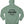 Saucisse Manchester England unisex hoodie in Jade Green, back view showing centred black Dachshund Apparel design below the hood.