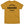 Saucisse Dachshund Apparel Manchester England unisex T-shirt in Ochre, rear view with centred back print
