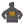 Back of the Saucisse Long Walk Sundays, Fuel Your Mondays unisex hoodie in Iron Grey with the yellow design.