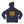 Back of the Saucisse Long Walk Sundays, Fuel Your Mondays unisex hoodie in Navy with the yellow design.