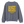 Saucisse Long Walk Sundays unisex sweater in Mineral Grey, rear view with the centred yellow Long Walk Sundays Fuel Your Mondays artwork